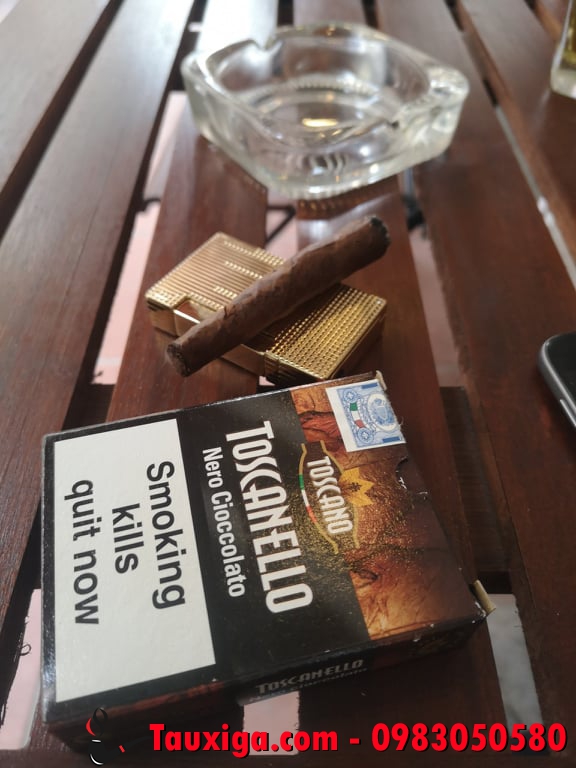 Cigar mini Ý Toscanello Nero Cioccolato bao 5 điếu