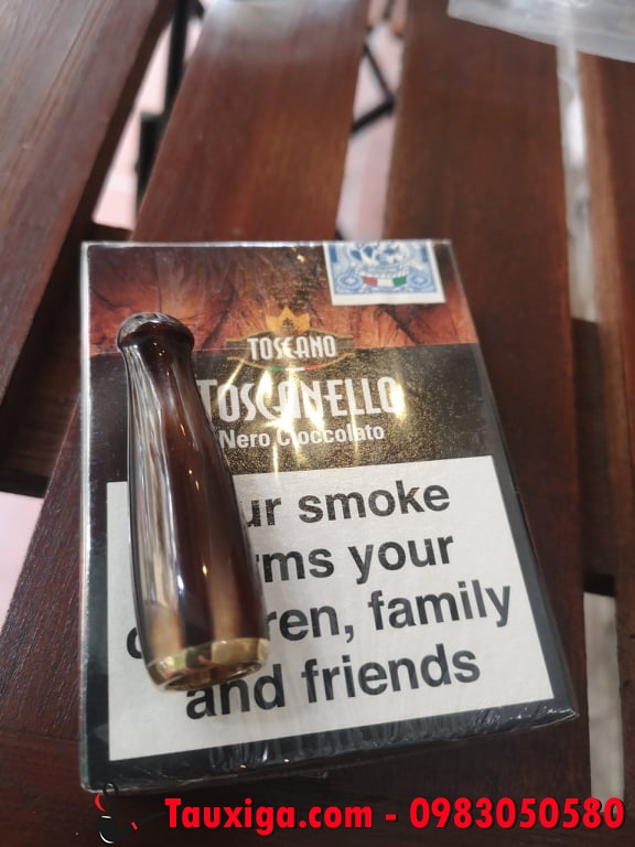 Tẩu bắt top Cigar mini Ý Toscanello Nero Cioccolato