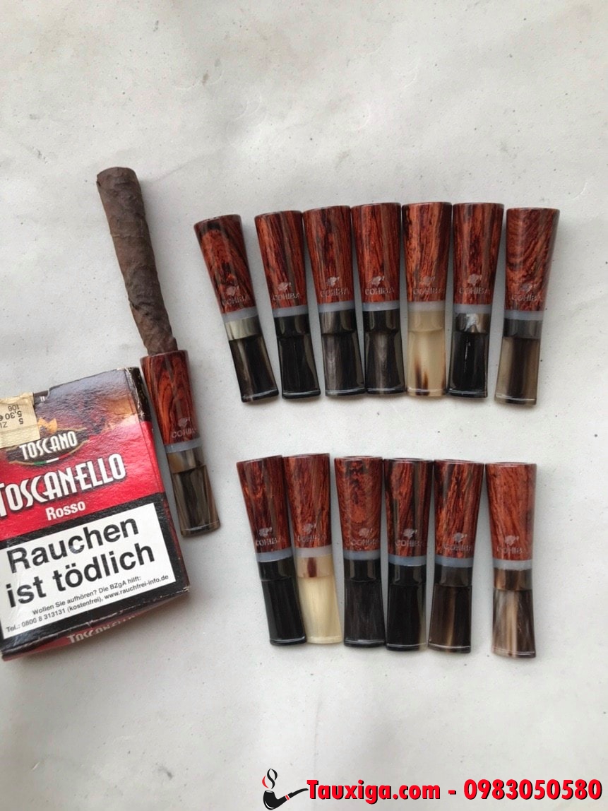 Tẩu gỗ hút Xì gà Toscanello và Cohiba short