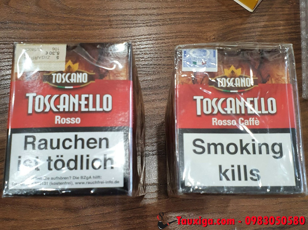 Xì gà xì gà Toscanello Đức và Ý mặt trước