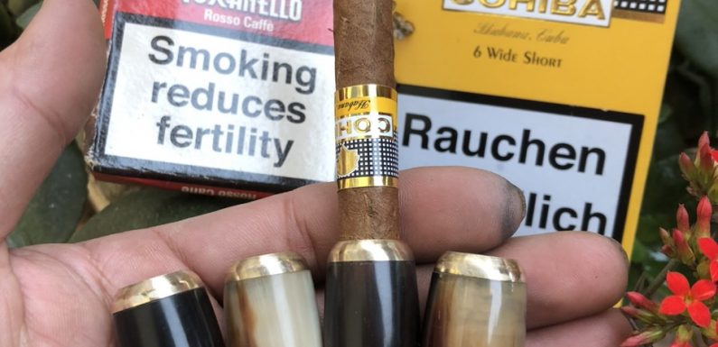 Tẩu hút cohiba wide short