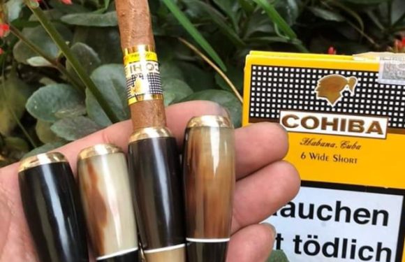 Tẩu bắt tóp xì gà Cohiba wide short