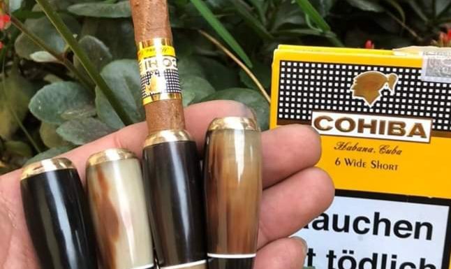 Tẩu bắt tóp xì gà Cohiba wide short