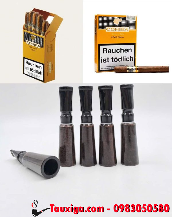 Tẩu bắt tóp cohiba 6 wide short